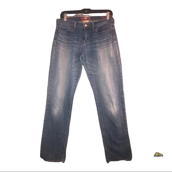 LUCKY BRAND Women's Sofia Straight Blue Jeans Denim Distress Med Wash Size 8/29 - Picture 1 of 11